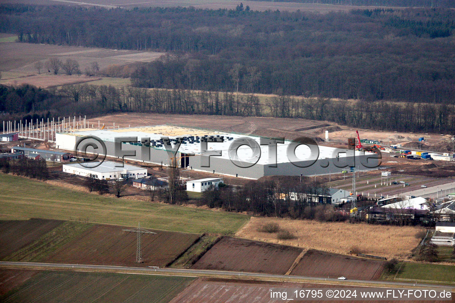 Industrial estate Am Horst in the district Minderslachen in Kandel in the state Rhineland-Palatinate, Germany