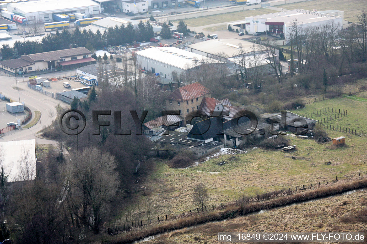 Barthelsmühle in the district Minderslachen in Kandel in the state Rhineland-Palatinate, Germany