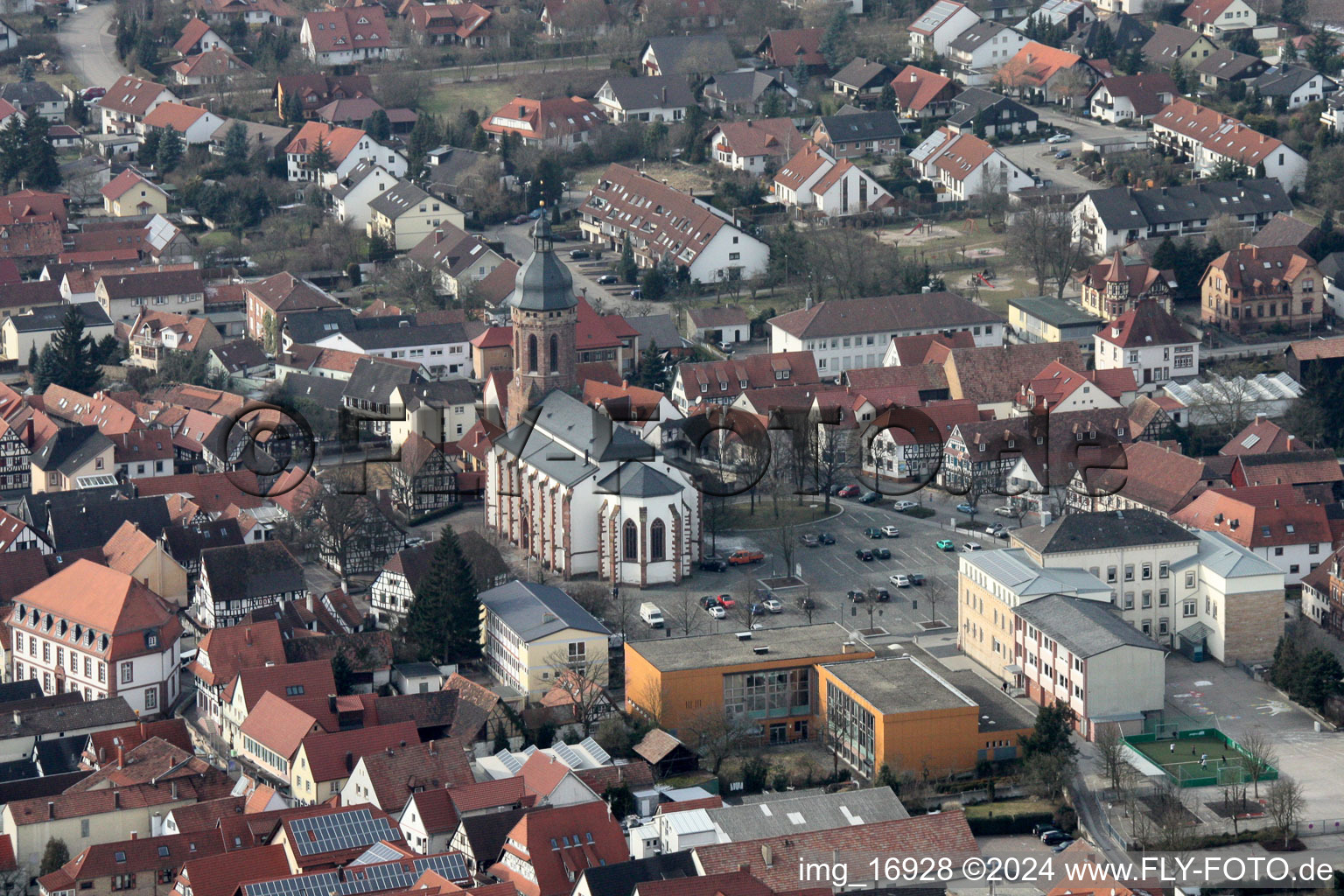 Church building st. George in Kandel in the state Rhineland-Palatinate