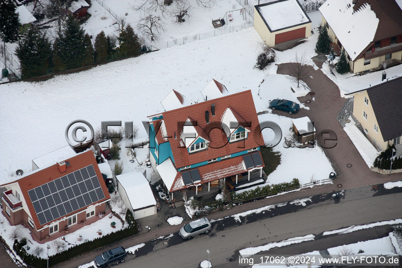 Aerial photograpy of District Gräfenhausen in Birkenfeld in the state Baden-Wuerttemberg, Germany