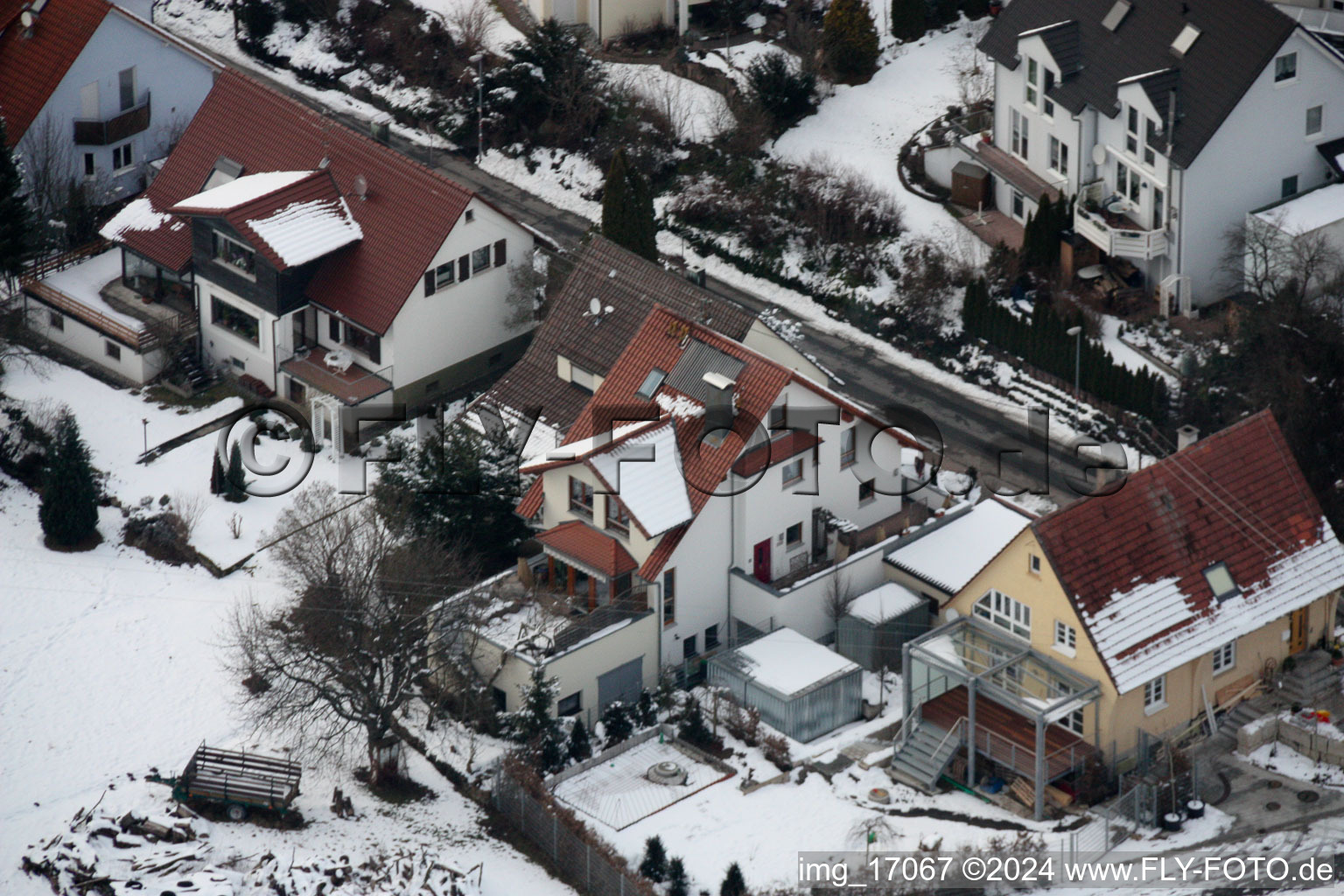 District Gräfenhausen in Birkenfeld in the state Baden-Wuerttemberg, Germany out of the air