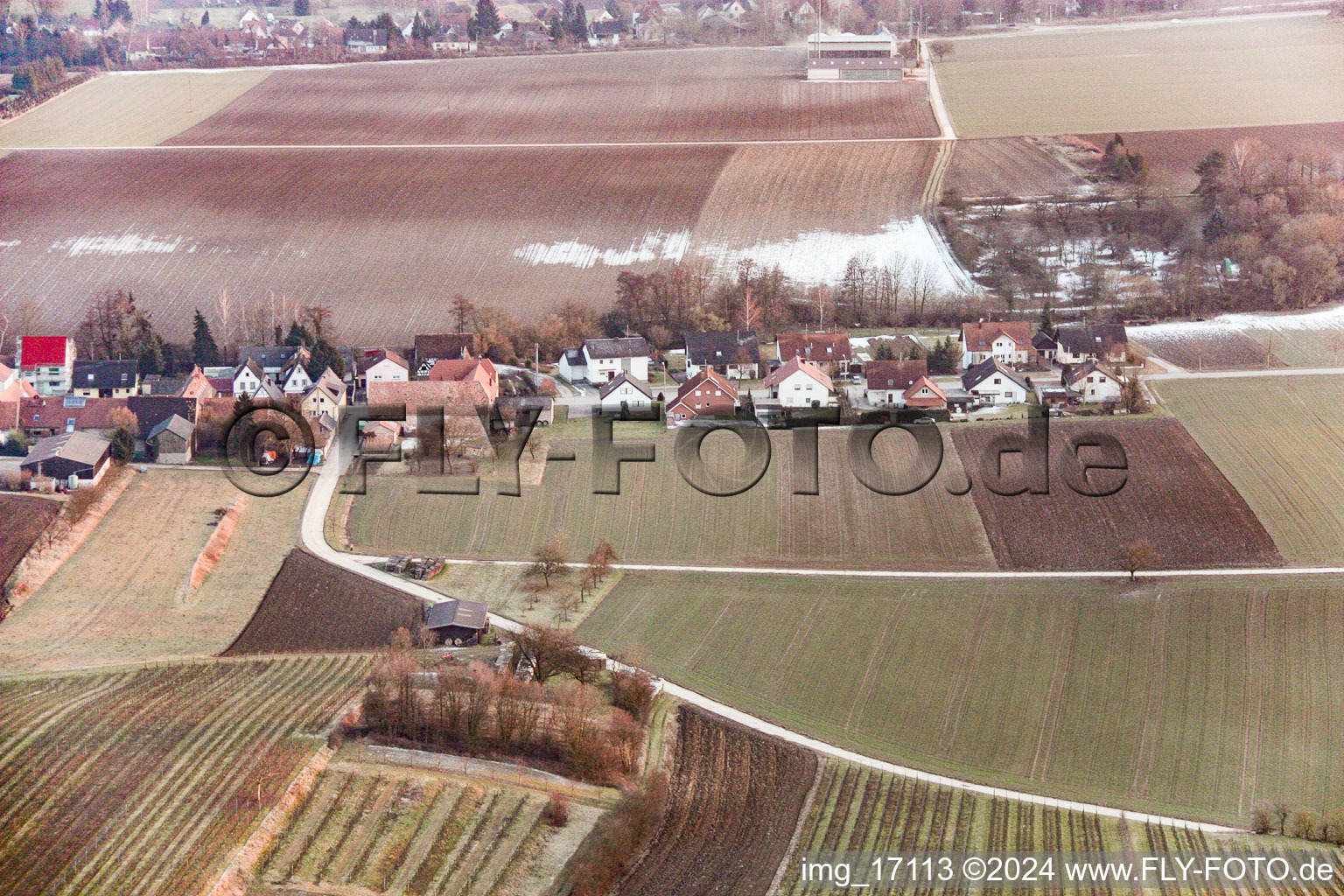 Vollmersweiler in the state Rhineland-Palatinate, Germany out of the air