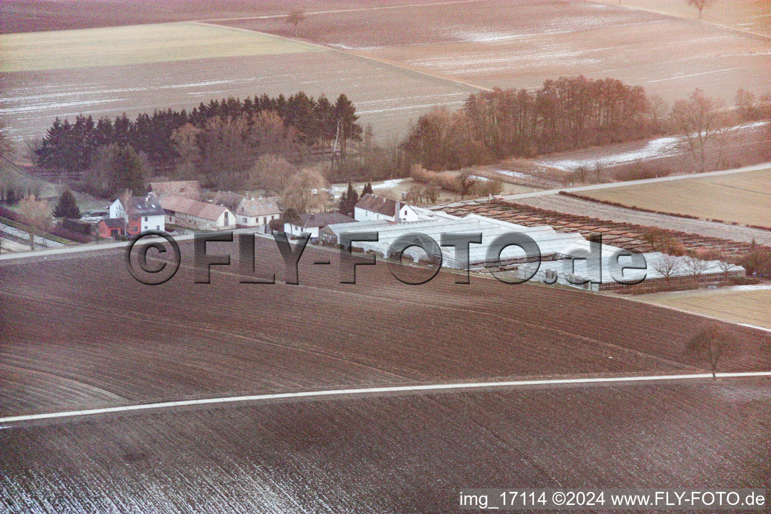 Vollmersweiler in the state Rhineland-Palatinate, Germany seen from above