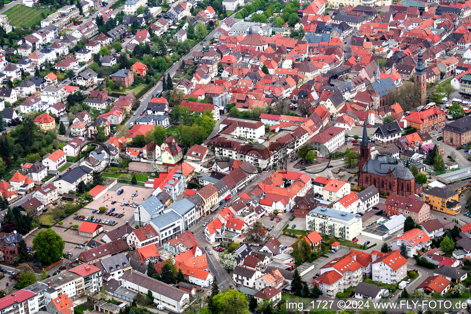 Weinstr in Bad Bergzabern in the state Rhineland-Palatinate, Germany