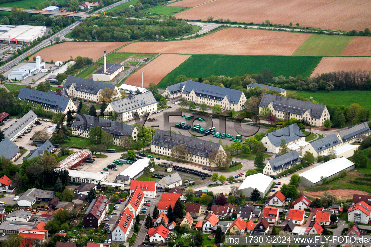 BGS barracks in Bad Bergzabern in the state Rhineland-Palatinate, Germany