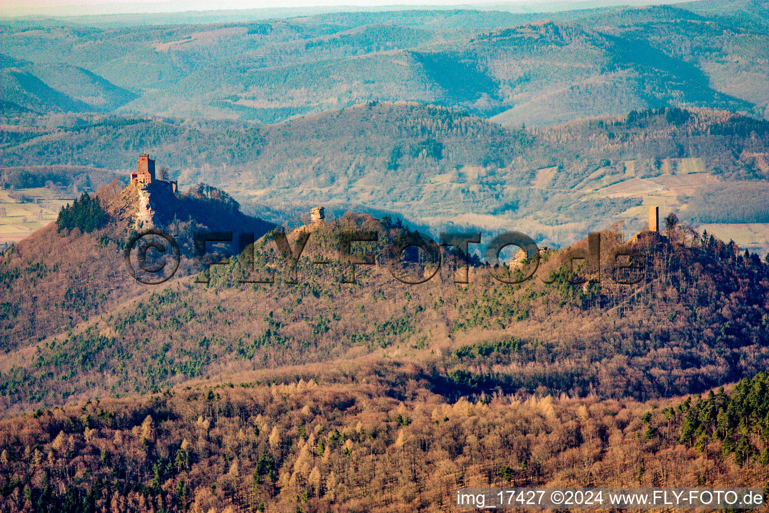 Castle Trifels in Annweiler am Trifels in the state Rhineland-Palatinate