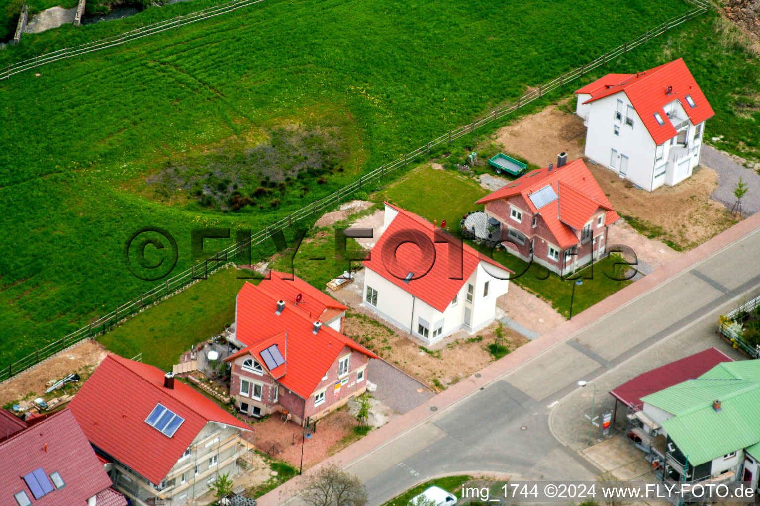 Drusweiler new development area in the district Kapellen in Kapellen-Drusweiler in the state Rhineland-Palatinate, Germany