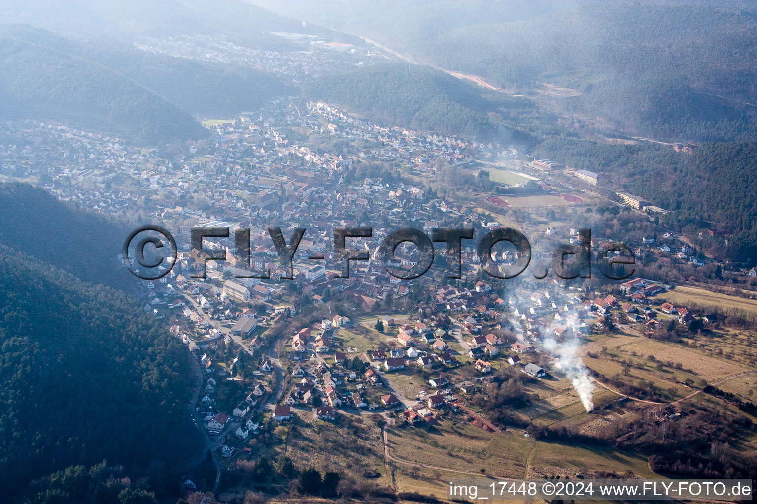 Village view in Hauenstein in the state Rhineland-Palatinate