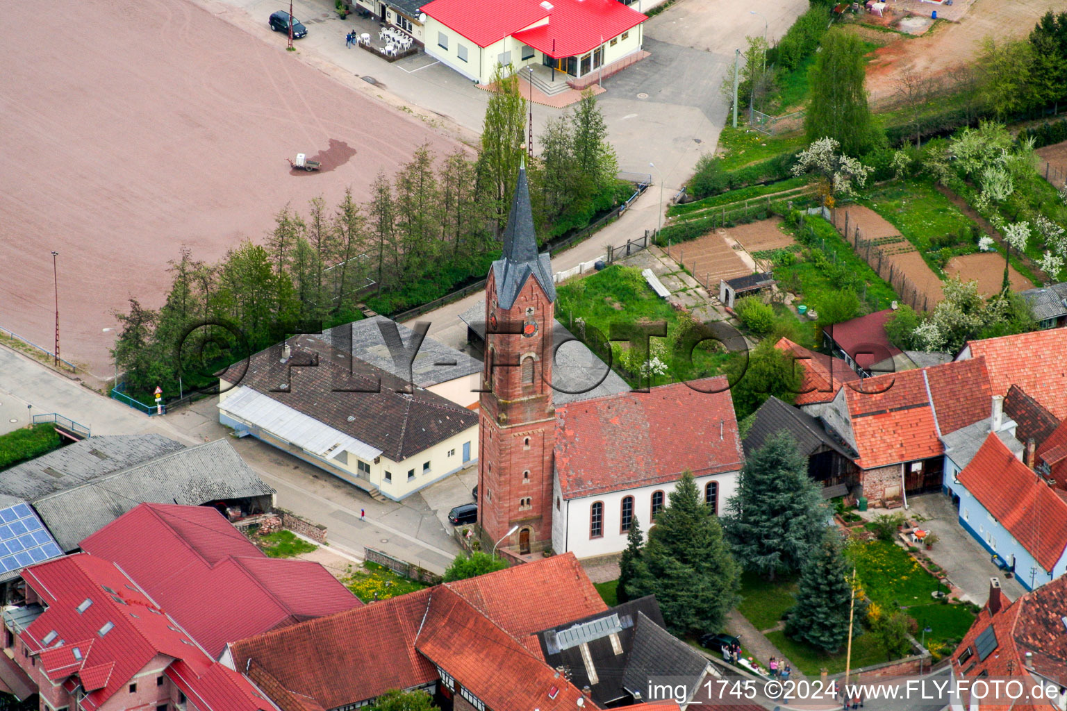 Chapels Drusweiler Church in the district Drusweiler in Kapellen-Drusweiler in the state Rhineland-Palatinate, Germany