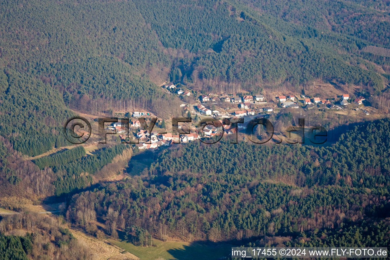 Village view in Darstein in the state Rhineland-Palatinate