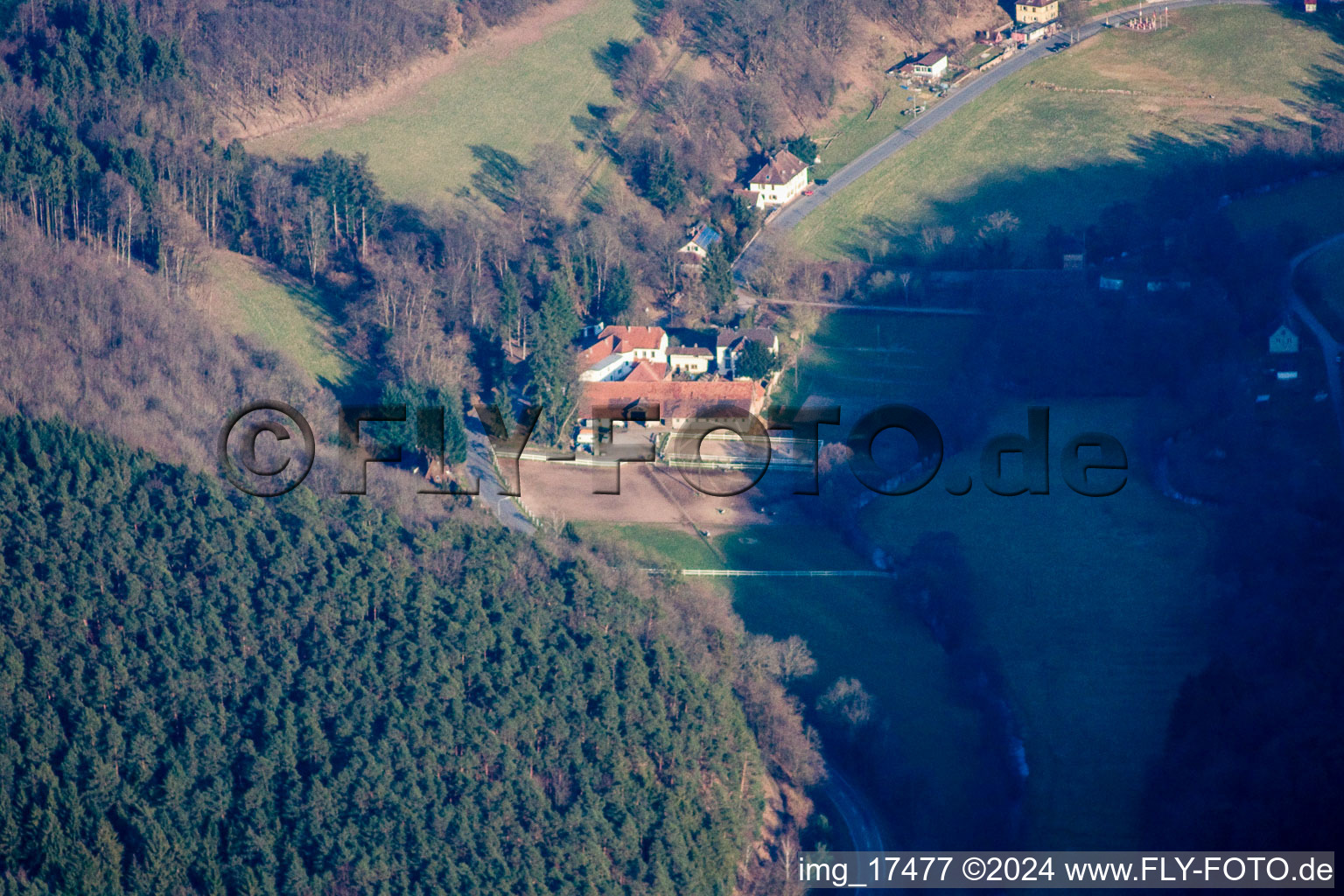 Village view in the district Sankt Germanshof in Bobenthal in the state Rhineland-Palatinate, Germany