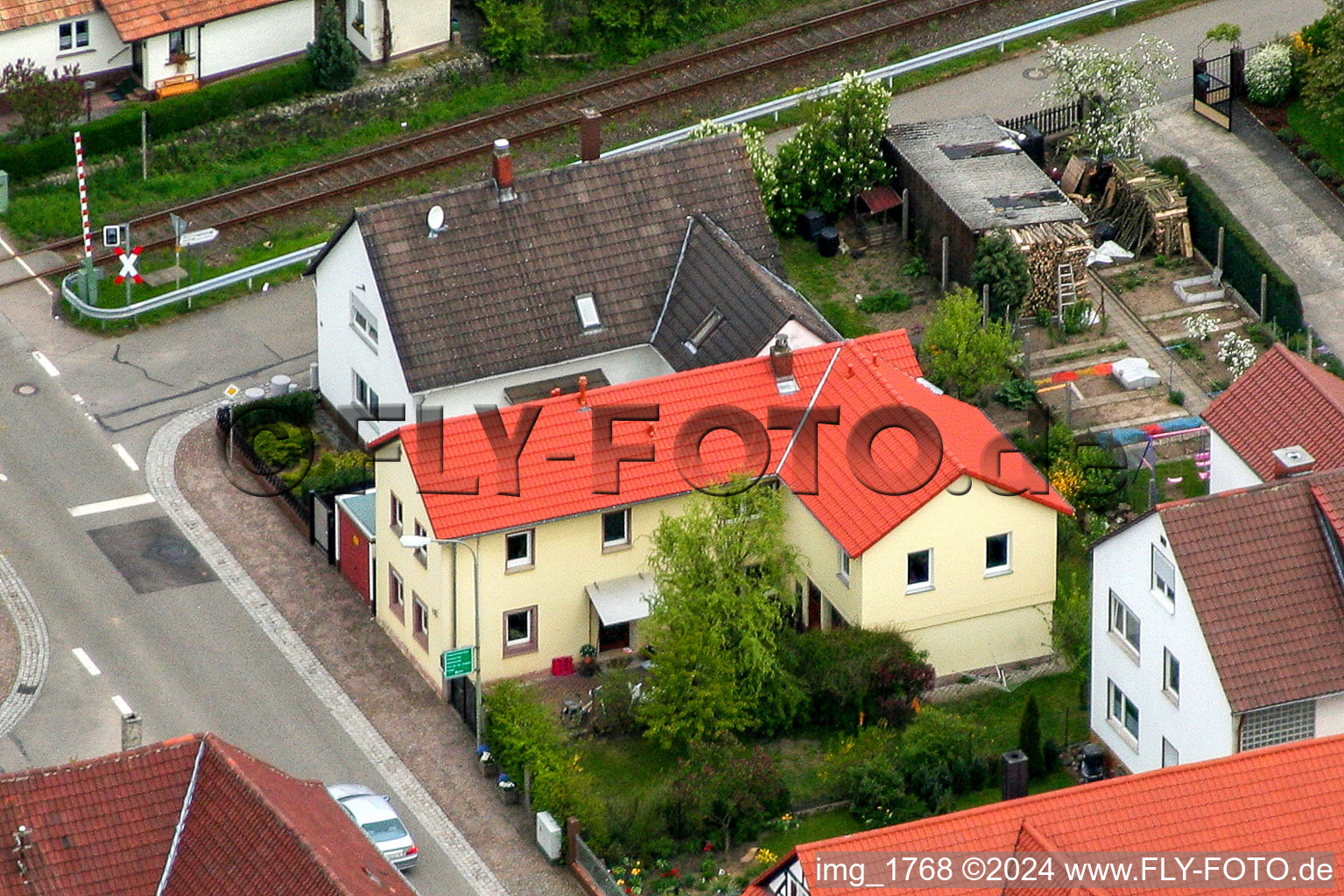 Bahnhofstr in Barbelroth in the state Rhineland-Palatinate, Germany