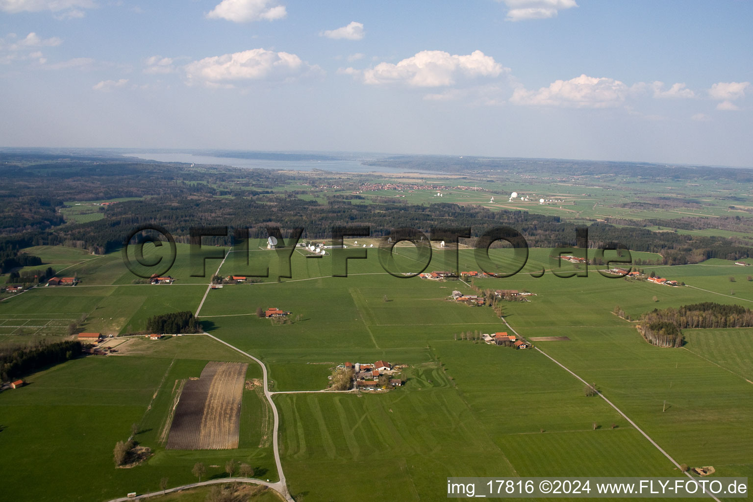 Earth station in Raisting in the state Bavaria, Germany