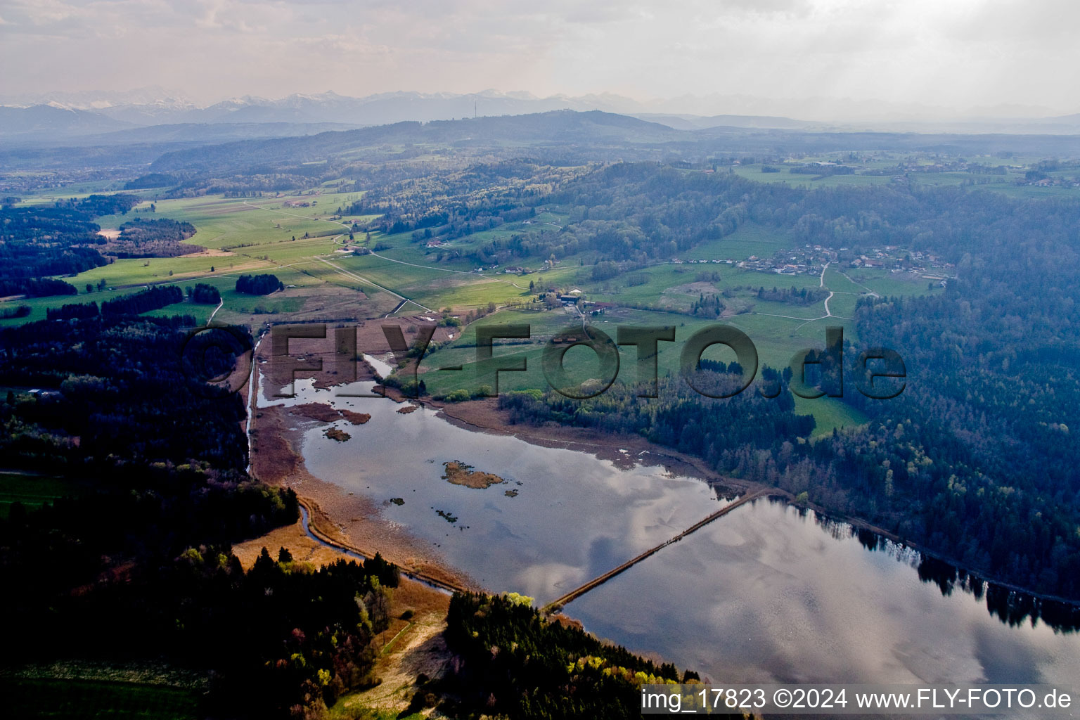 Lake bank areas of the Zellsee in the district Zellsee in Wessobrunn in the state Bavaria