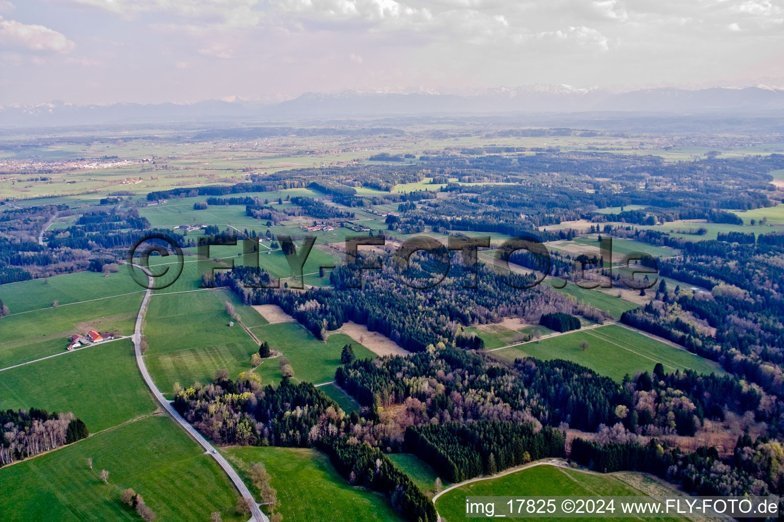 Zellsee in the state Bavaria, Germany out of the air