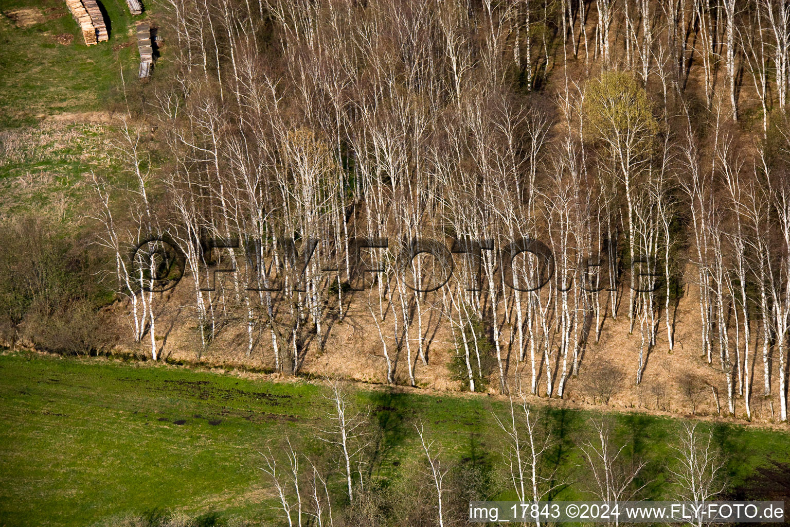 Raisting in the state Bavaria, Germany from above