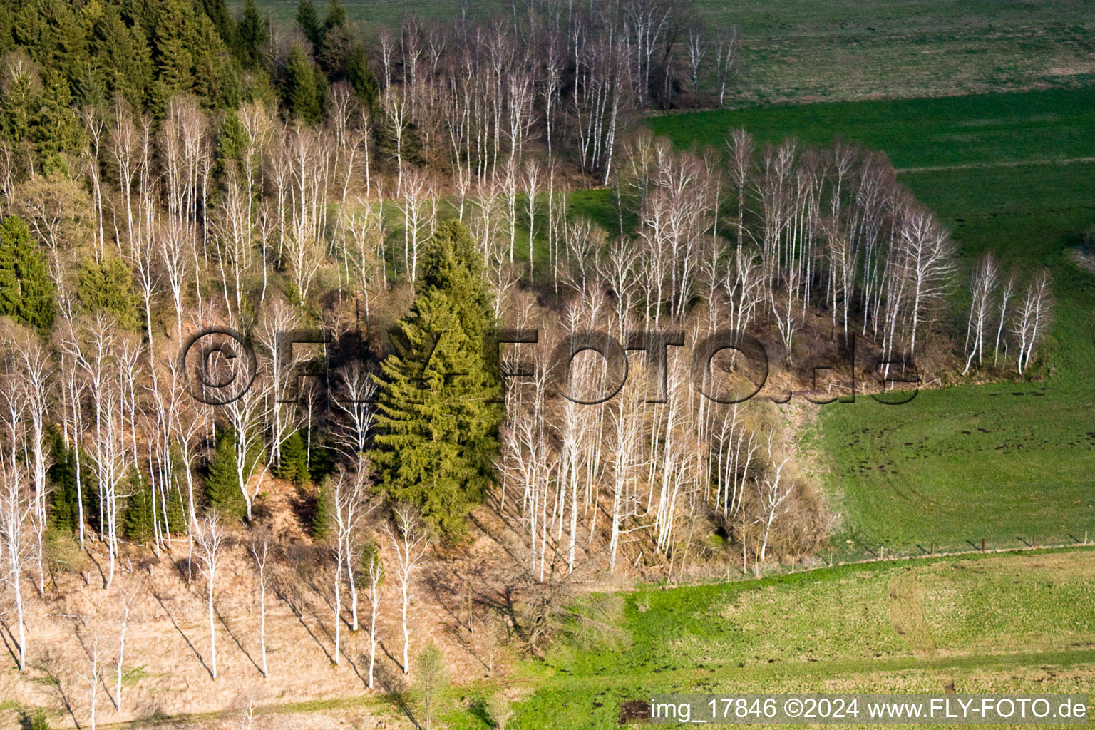 Raisting in the state Bavaria, Germany seen from above