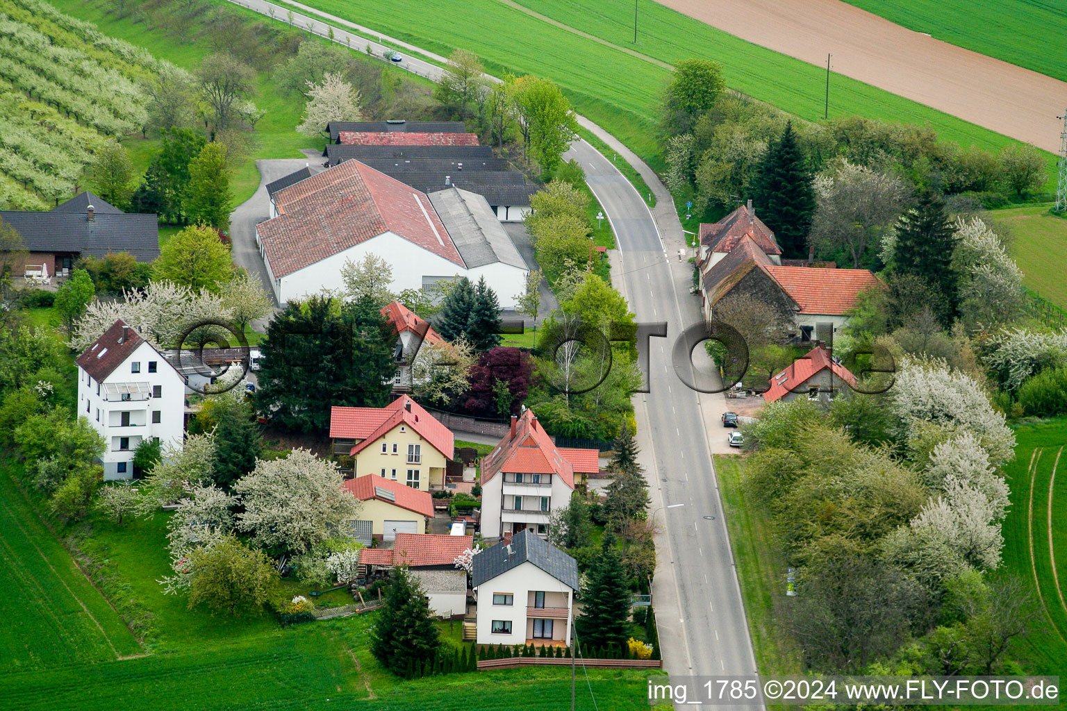 Exit to E in Hergersweiler in the state Rhineland-Palatinate, Germany