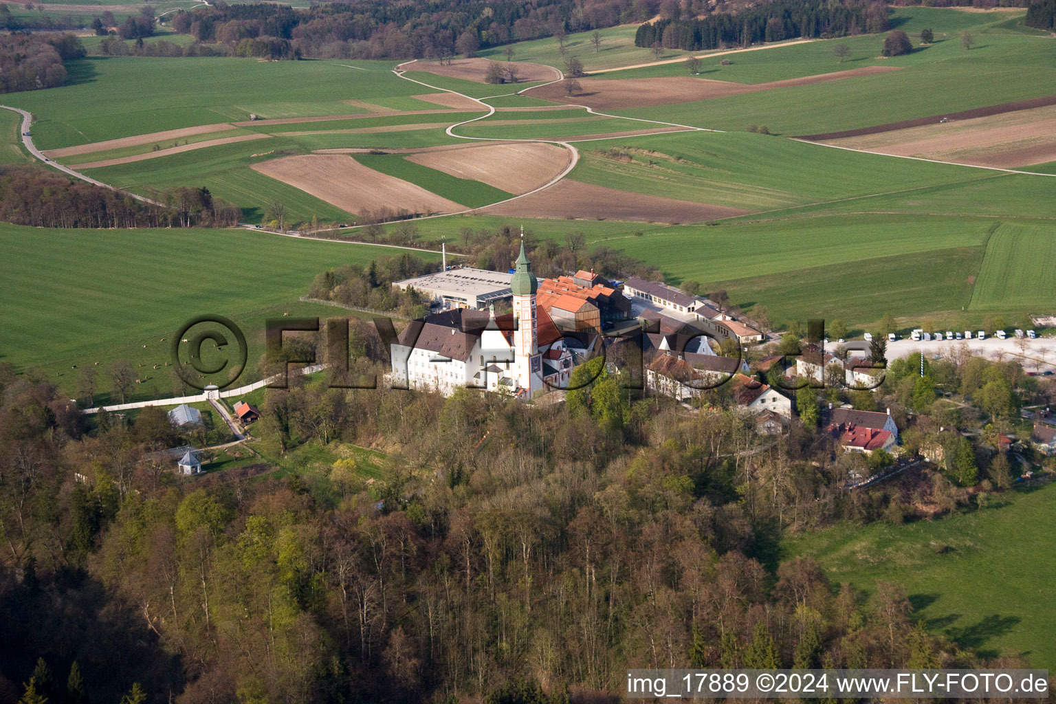 Monastery Brewery in Andechs in the state Bavaria, Germany