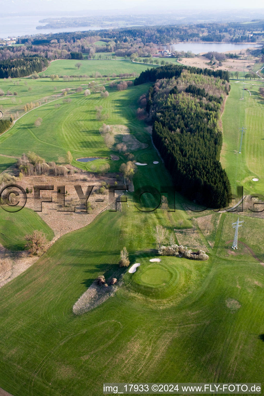 Grounds of the Golf course at Golf-Club Tutzing in Tutzing in the state Bavaria, Germany