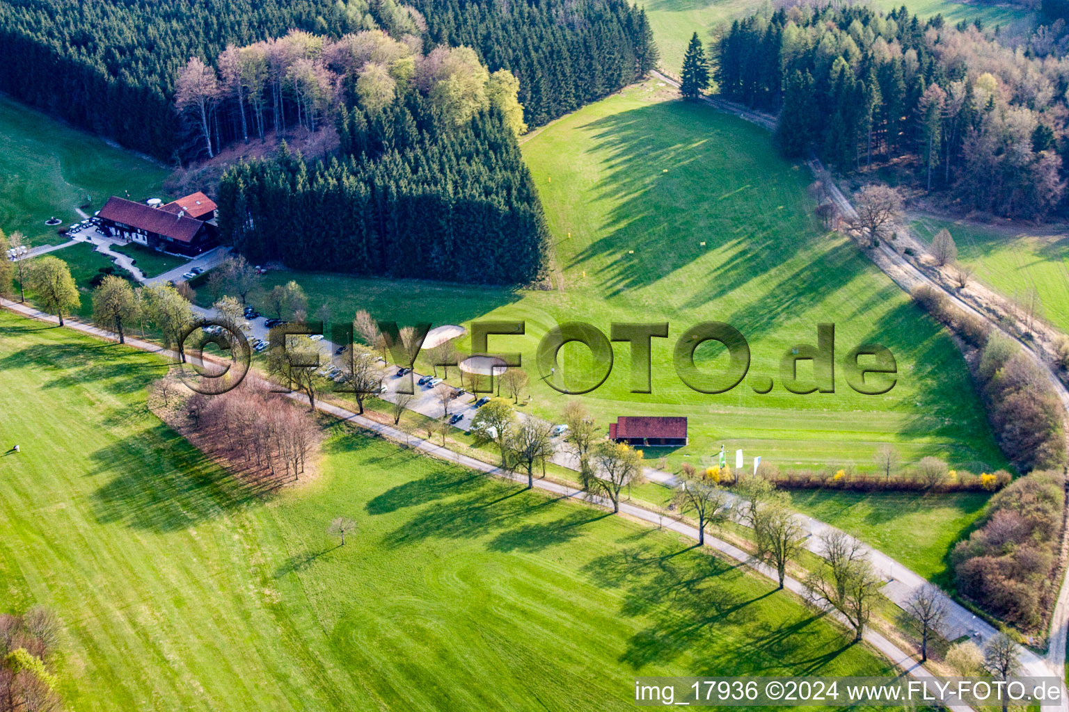 Aerial photograpy of Traubing in the state Bavaria, Germany