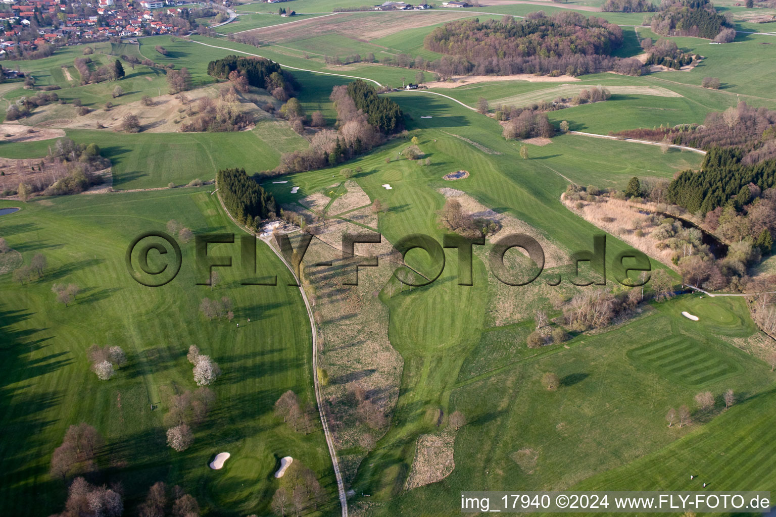 Grounds of the Golf course at Golf-Club Tutzing in Tutzing in the state Bavaria, Germany