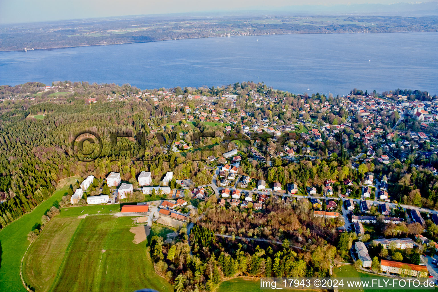 At Lake Starnberg in Tutzing in the state Bavaria, Germany