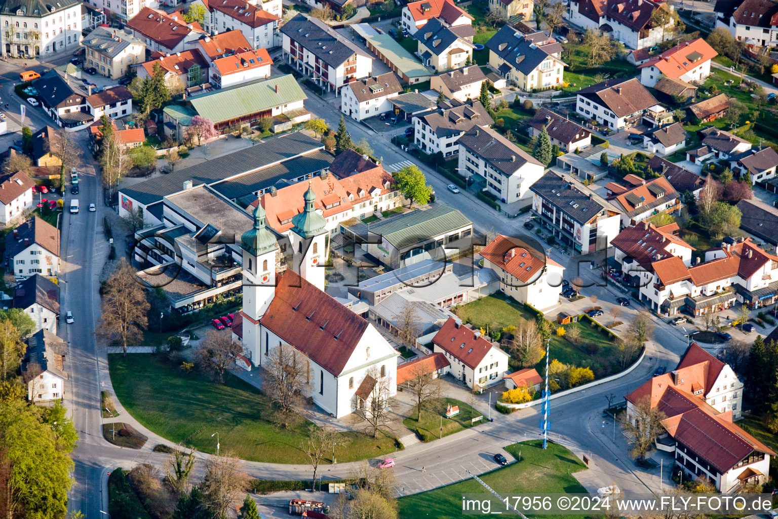 Church building St. Joseph in Tutzing in the state Bavaria, Germany