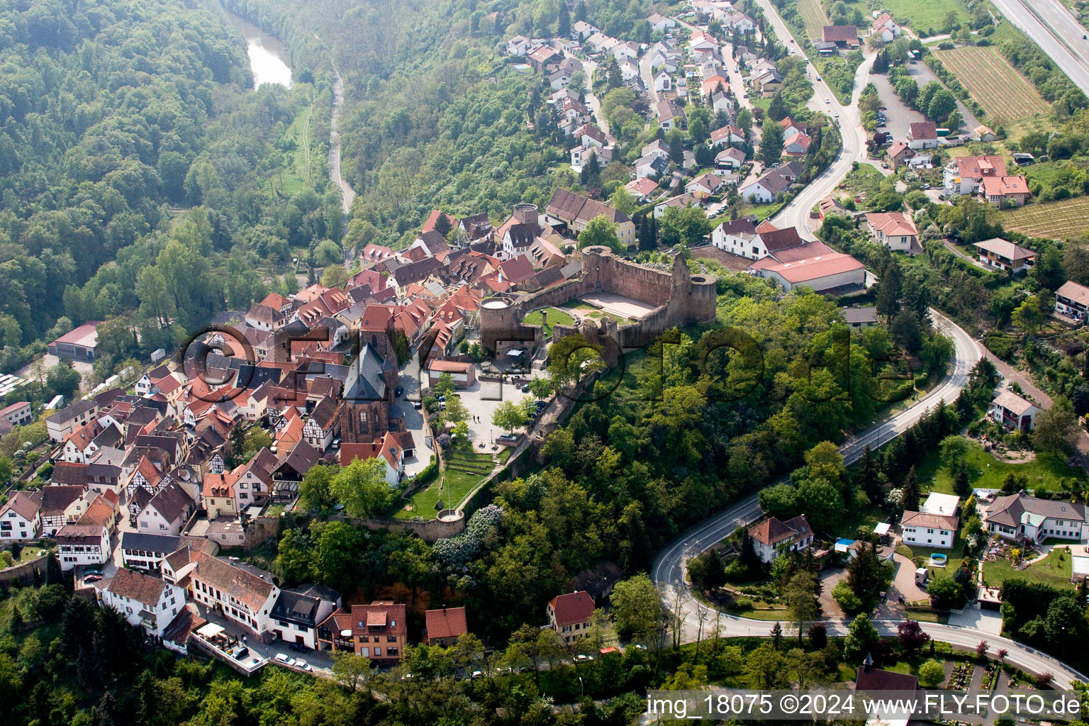 Castle in Neuleiningen in the state Rhineland-Palatinate, Germany