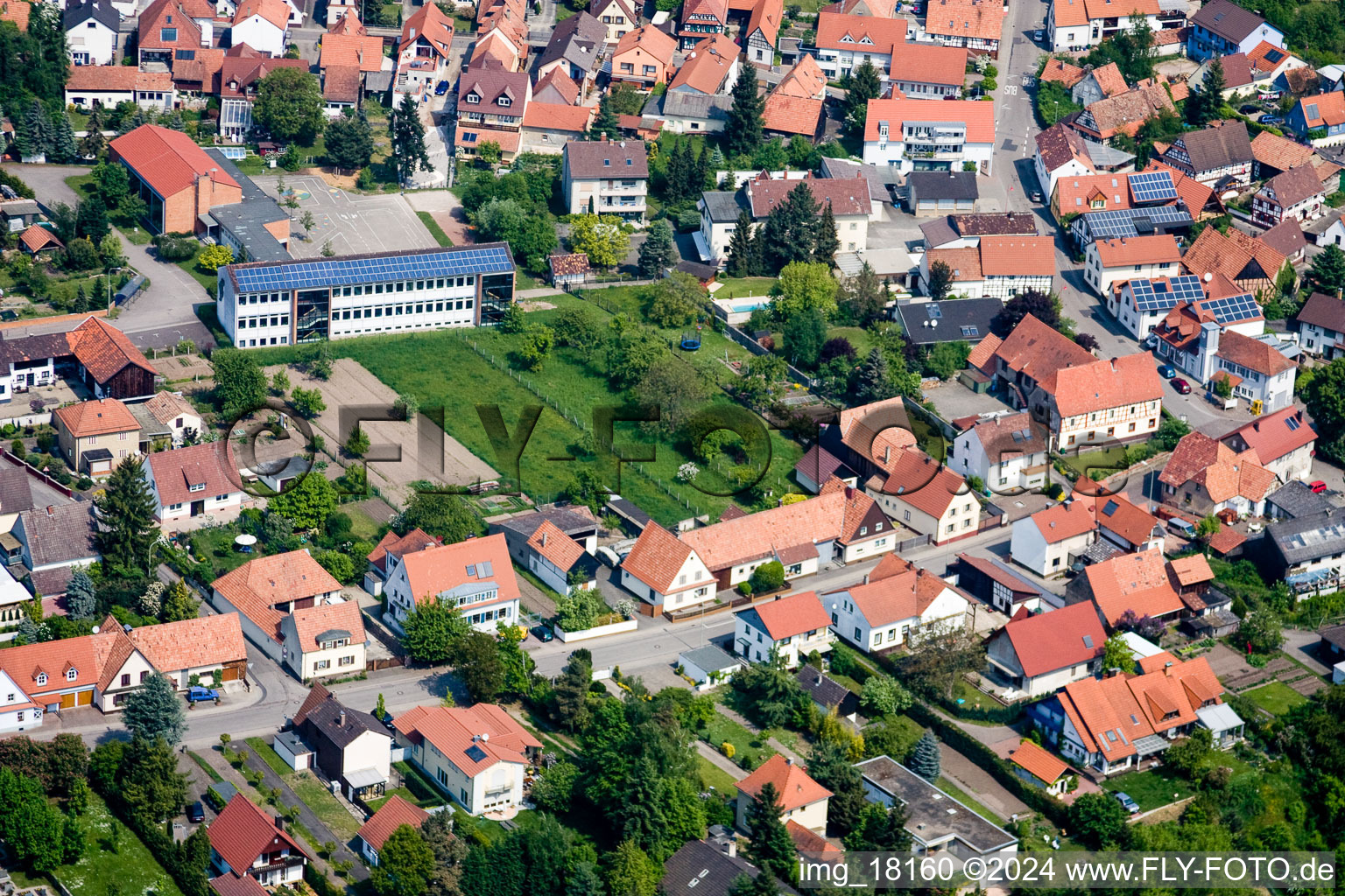 Lauterbourg in the state Bas-Rhin, France out of the air