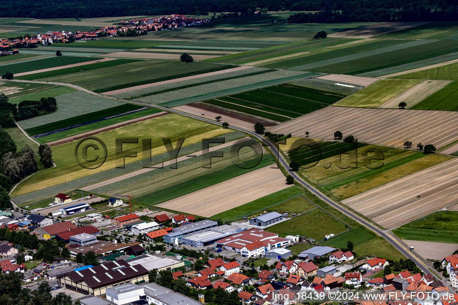 Hatzenbühl in the state Rhineland-Palatinate, Germany from the drone perspective