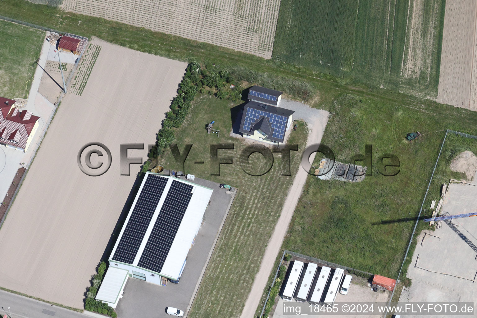 Bird's eye view of Hatzenbühl in the state Rhineland-Palatinate, Germany