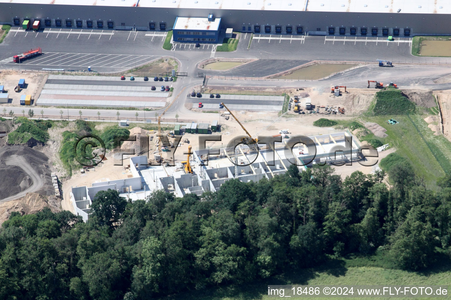 Horst industrial estate, Alfa Aesar in the district Minderslachen in Kandel in the state Rhineland-Palatinate, Germany