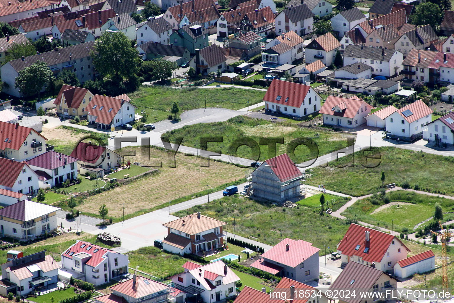 On the high path in Kandel in the state Rhineland-Palatinate, Germany out of the air