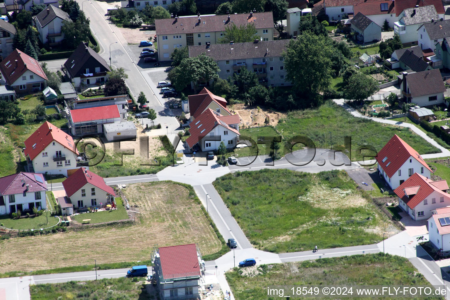 Aerial view of On the high path in Kandel in the state Rhineland-Palatinate, Germany