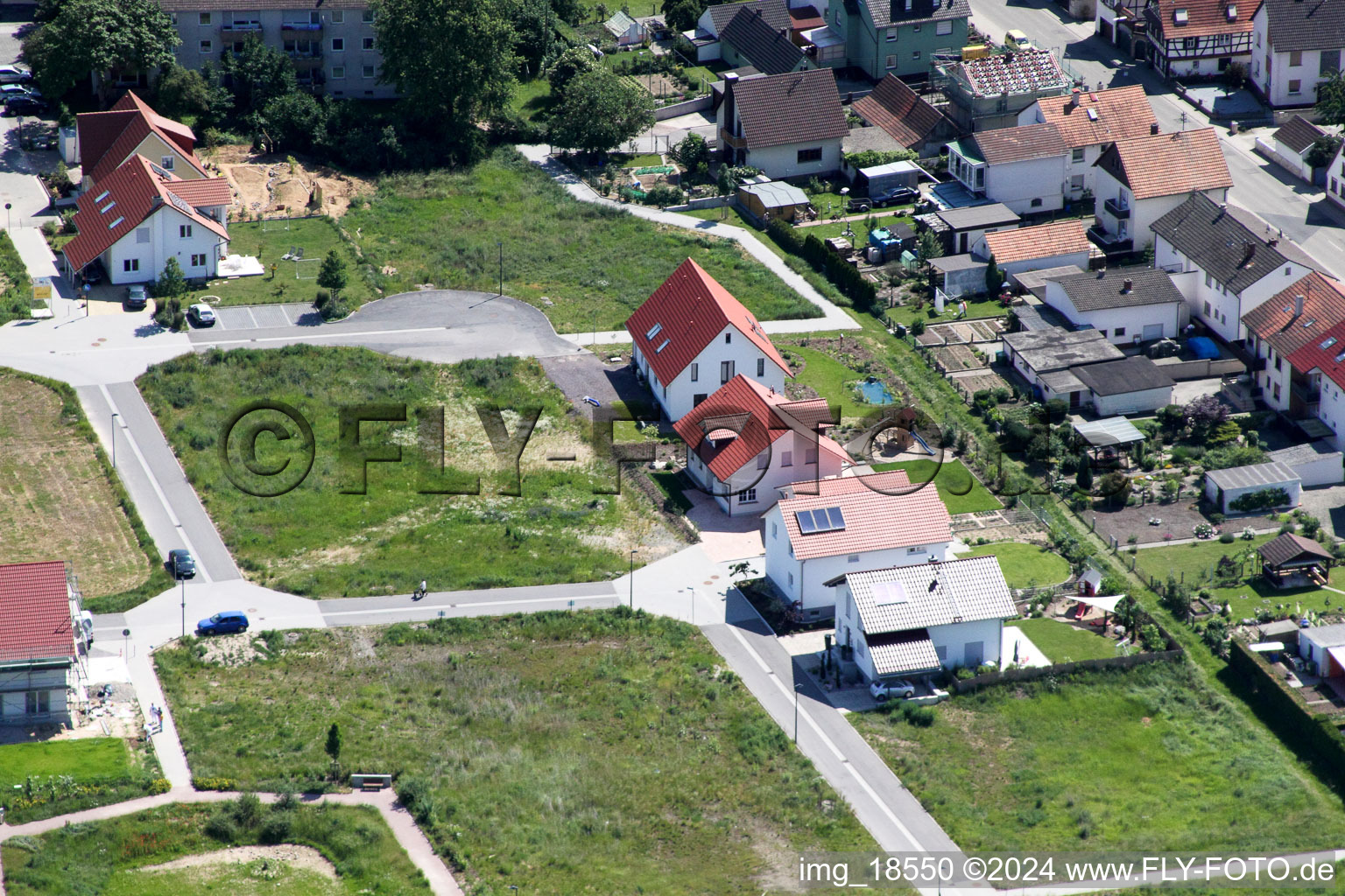 Aerial photograpy of On the mountain trail in Kandel in the state Rhineland-Palatinate, Germany