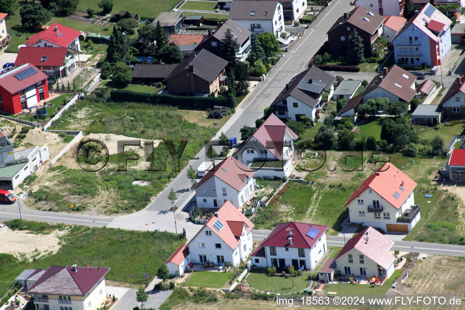 Drone image of On the high path in Kandel in the state Rhineland-Palatinate, Germany