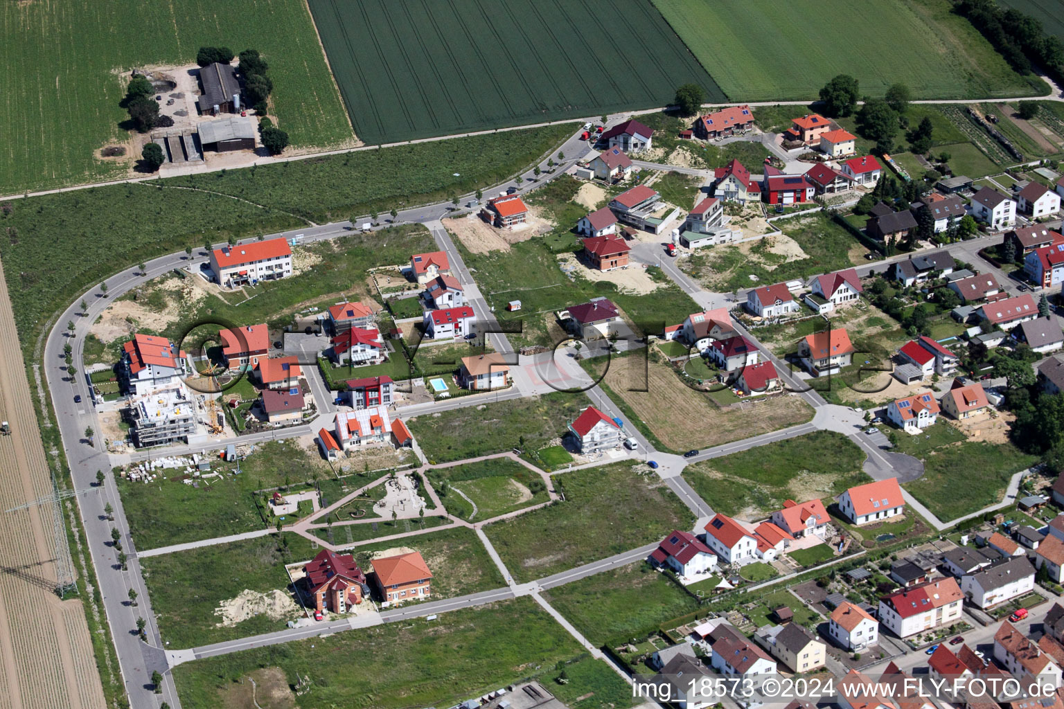 Aerial photograpy of On the mountain trail in Kandel in the state Rhineland-Palatinate, Germany