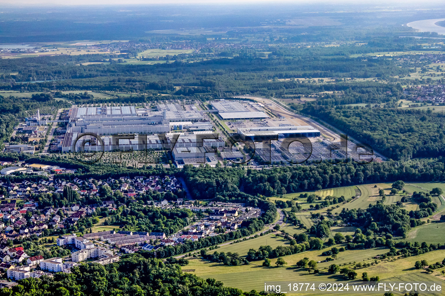 Daimler plant in the district Rheinau in Rastatt in the state Baden-Wuerttemberg, Germany