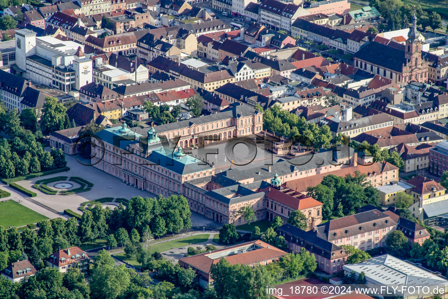 Lock in Rastatt in the state Baden-Wuerttemberg, Germany