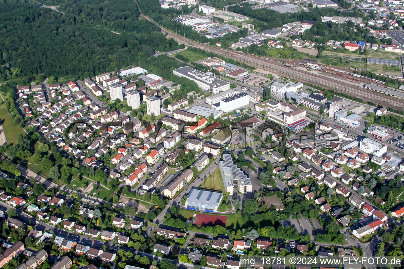 Danziger Street in Rastatt in the state Baden-Wuerttemberg, Germany