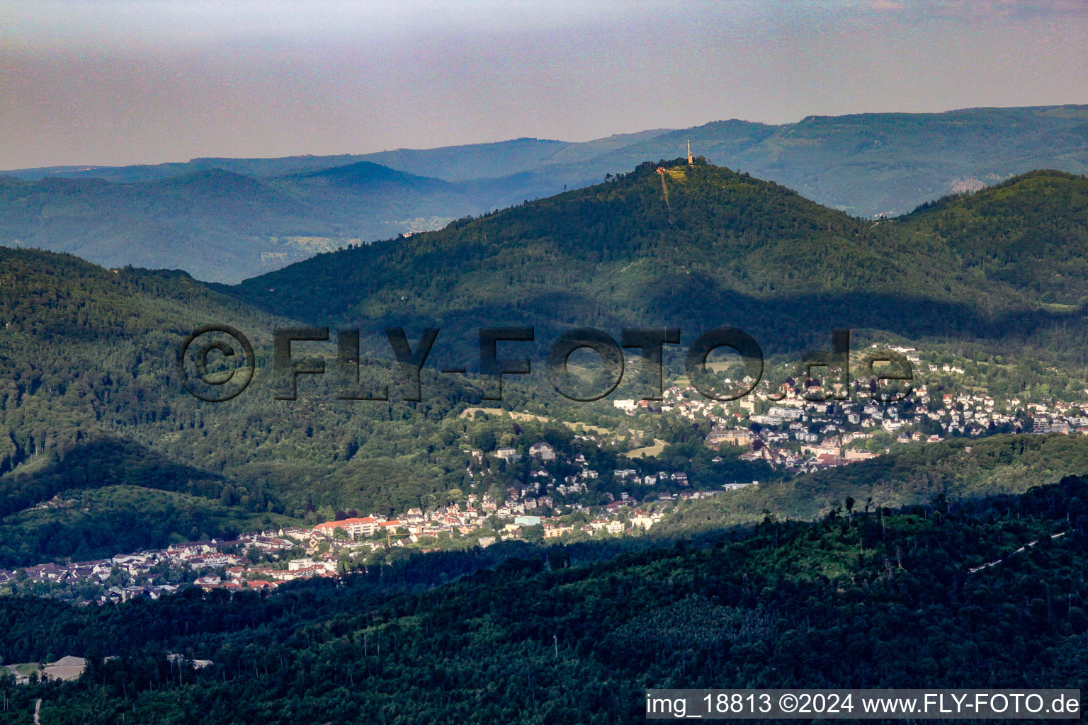 From the southwest in Baden-Baden in the state Baden-Wuerttemberg, Germany