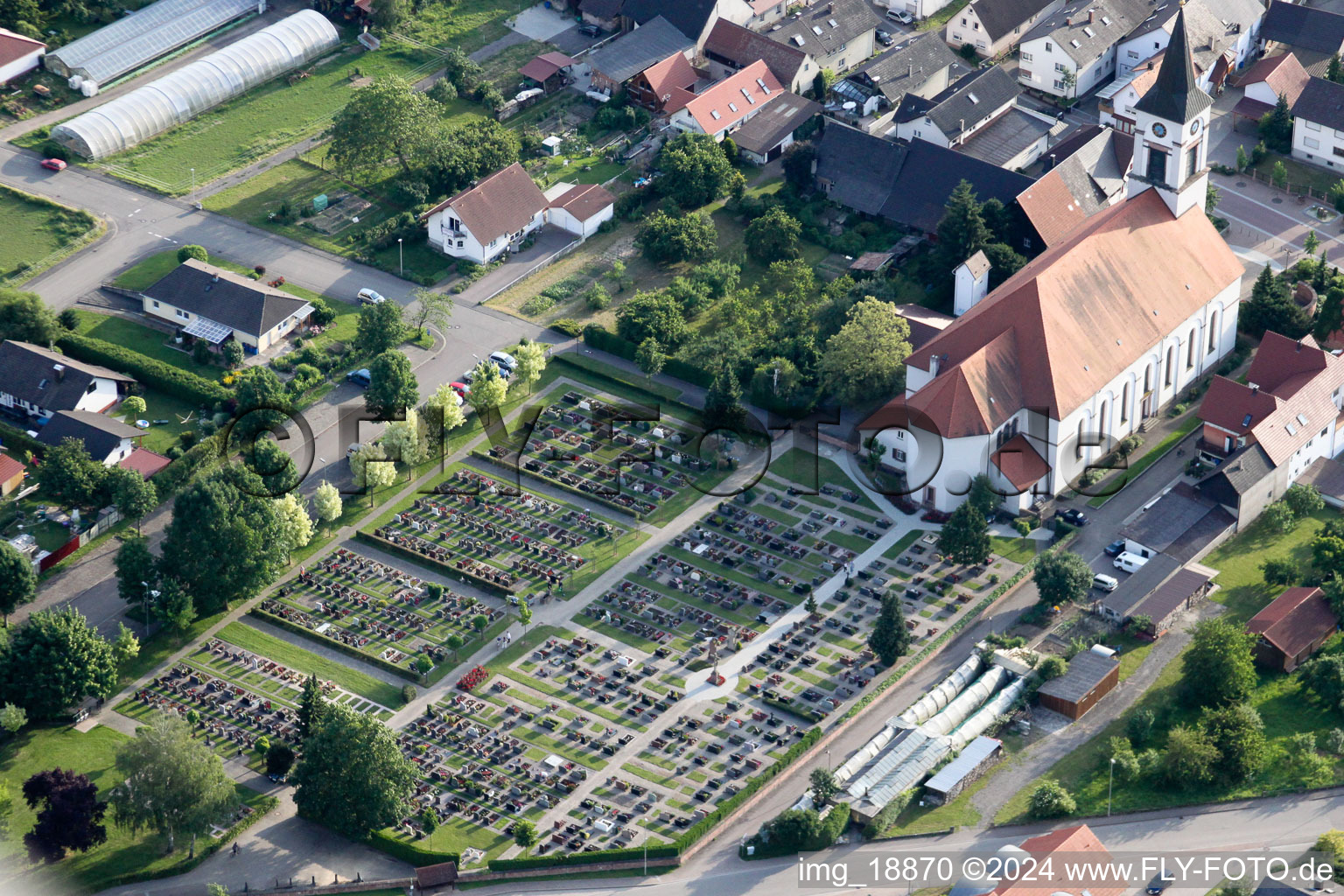 Church in the district Urloffen in Appenweier in the state Baden-Wuerttemberg, Germany