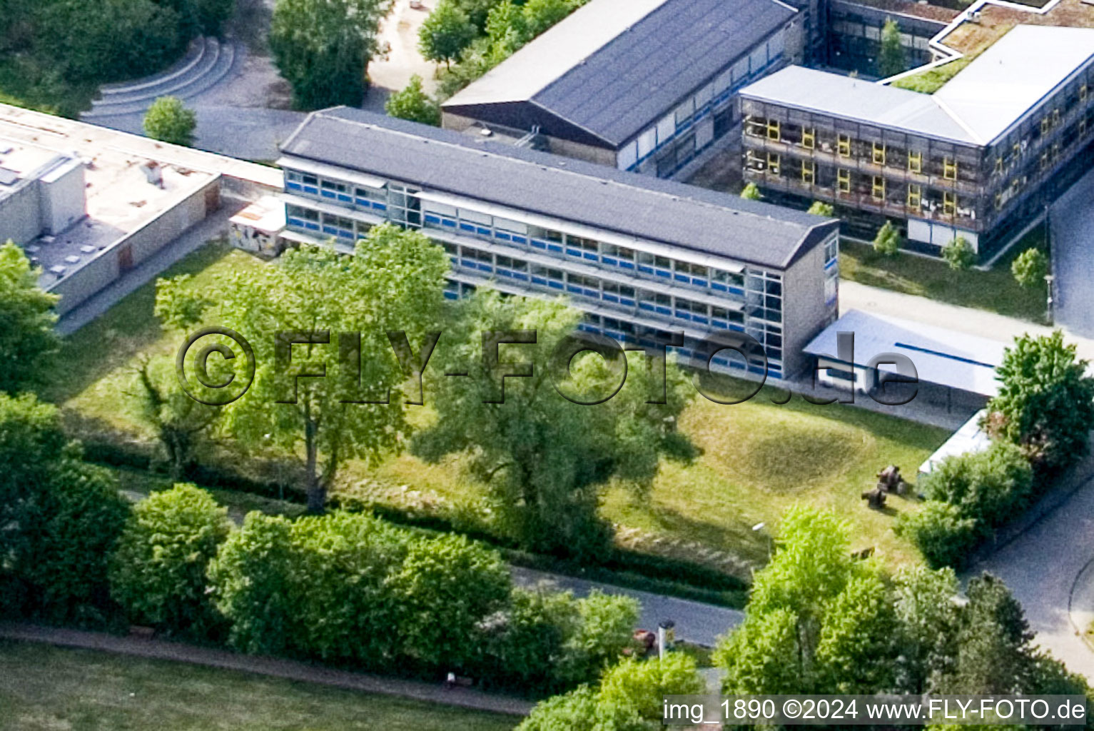 Planned school garden area in Kandel in the state Rhineland-Palatinate, Germany