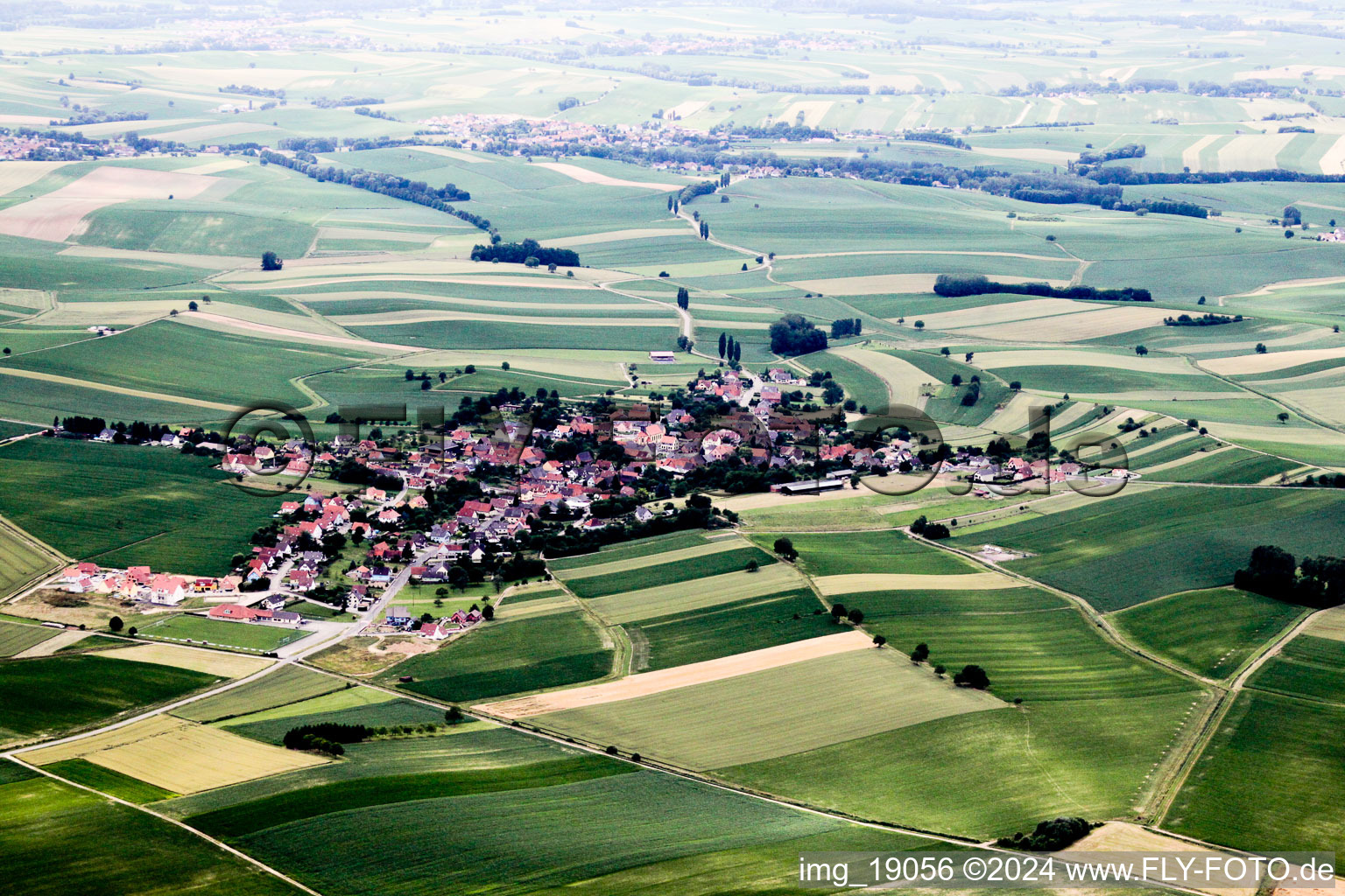 Wintzenbach in the state Bas-Rhin, France out of the air