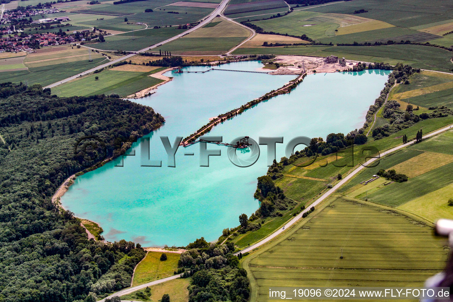 Oblique view of Soufflenheim in the state Bas-Rhin, France