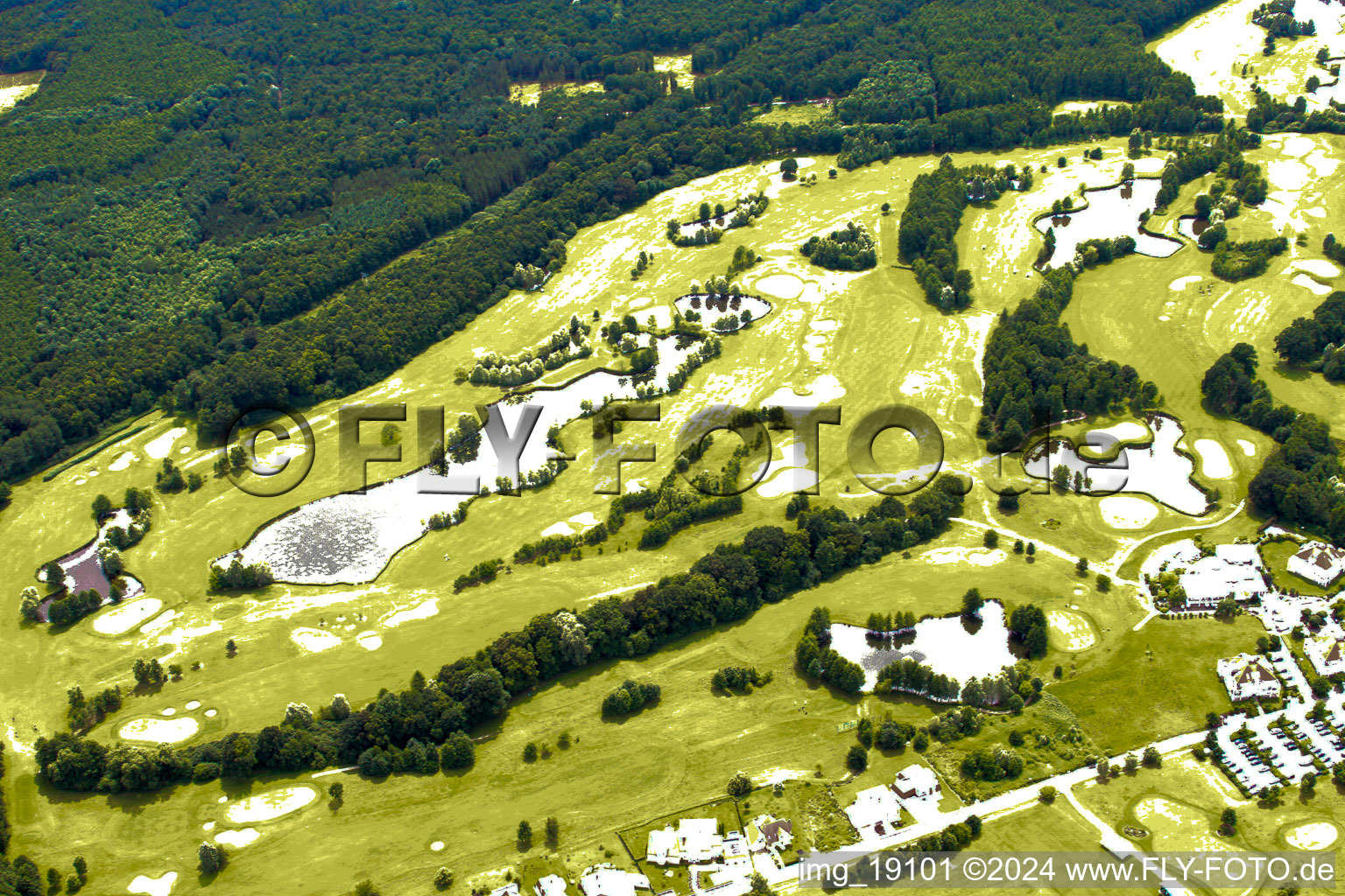 Golf course in Soufflenheim in the state Bas-Rhin, France