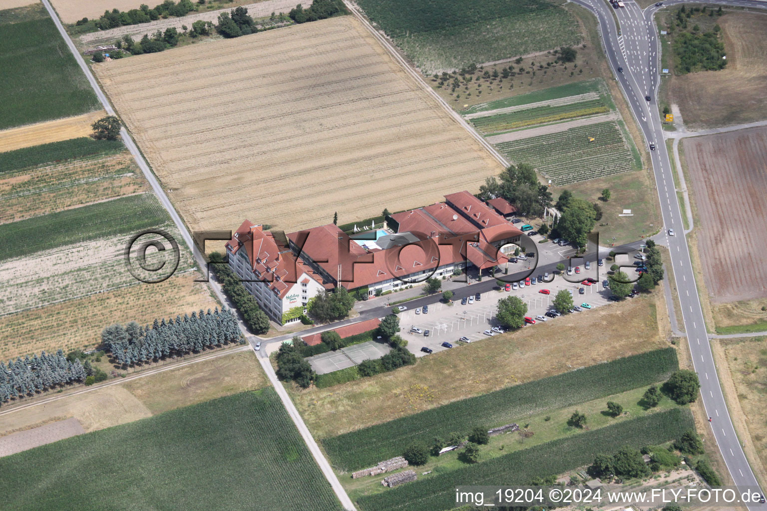 Aerial photograpy of SAP AG in Walldorf in the state Baden-Wuerttemberg, Germany