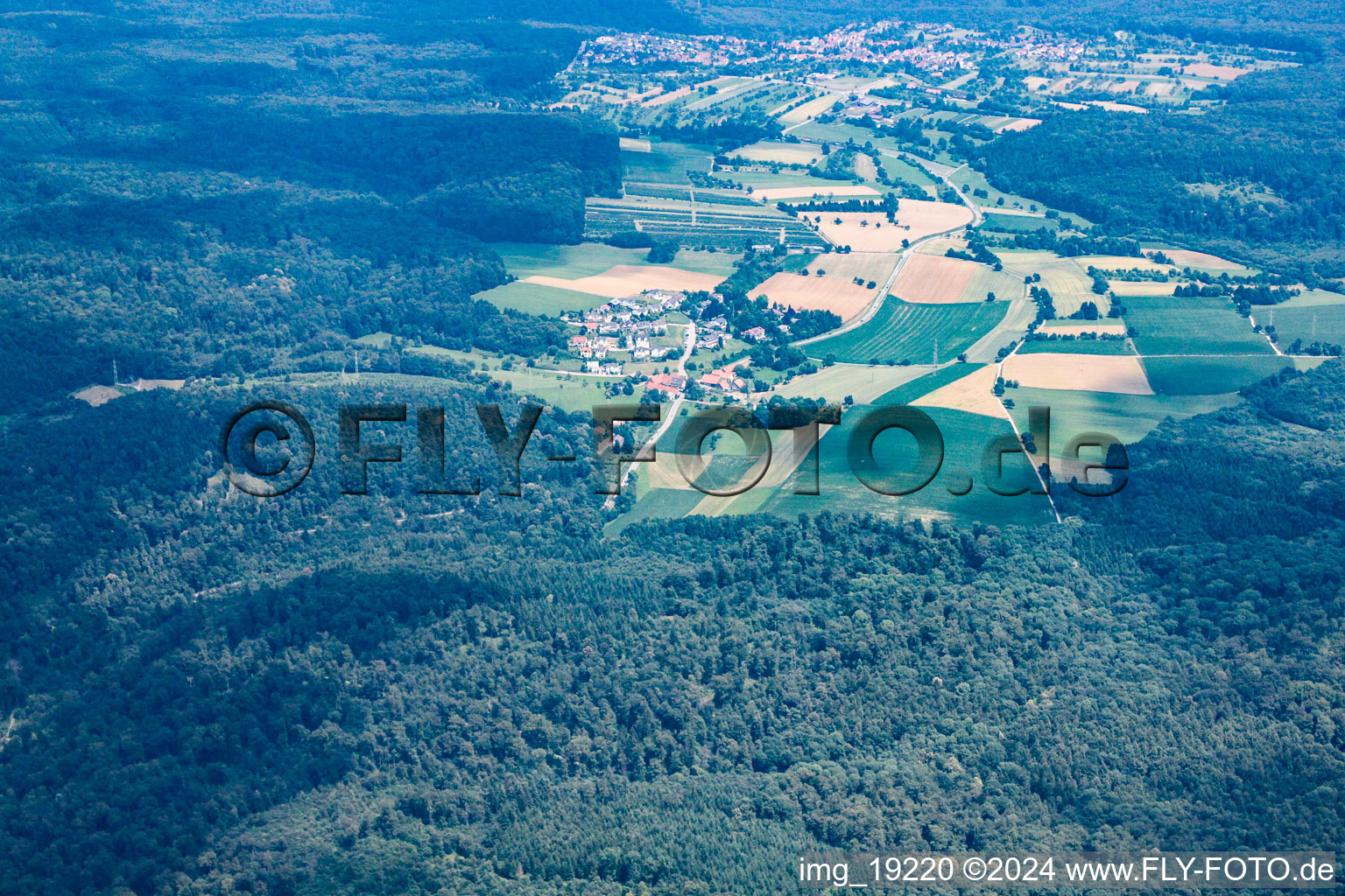 Aerial photograpy of Lingental in the state Baden-Wuerttemberg, Germany