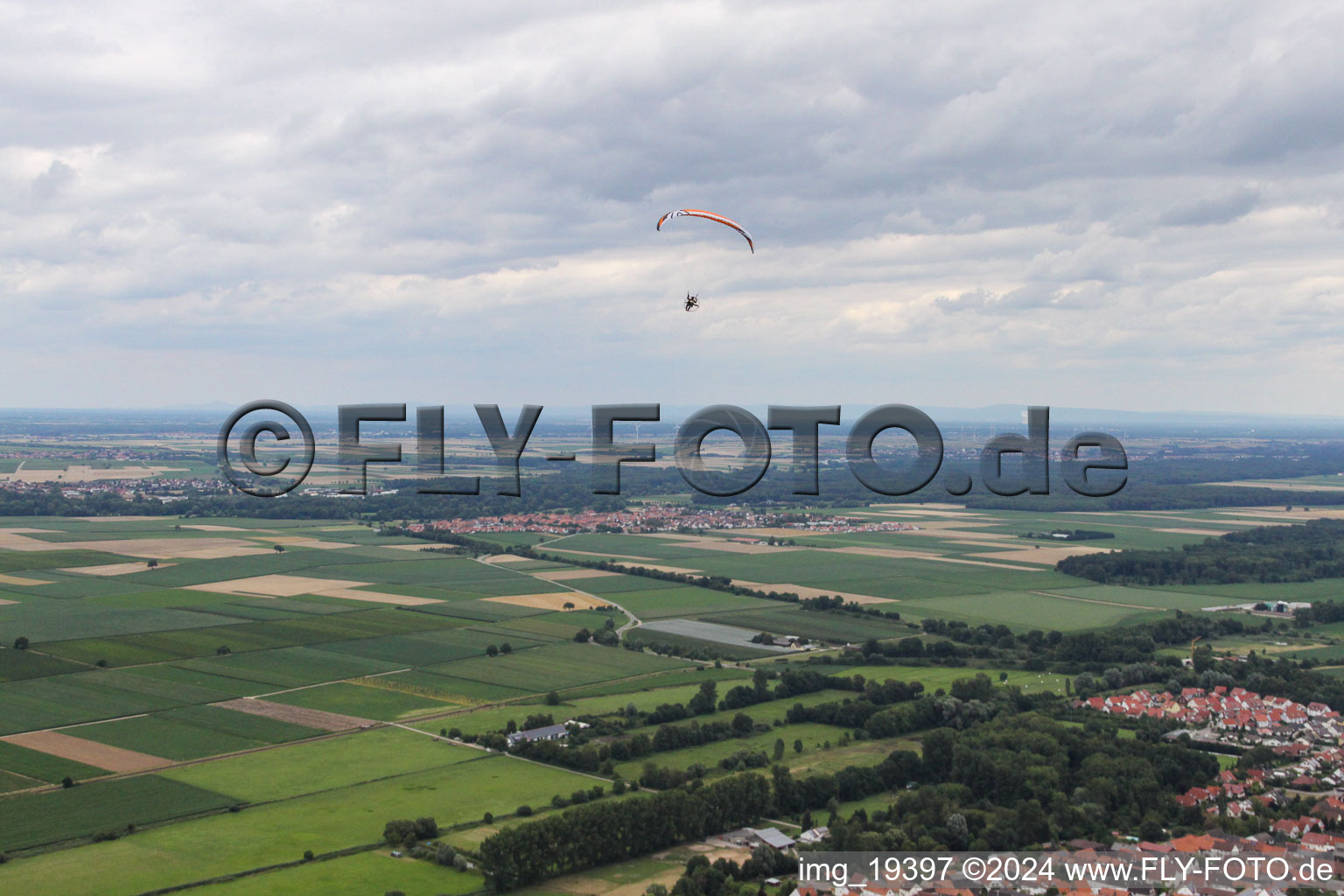 Winden in the state Rhineland-Palatinate, Germany from above